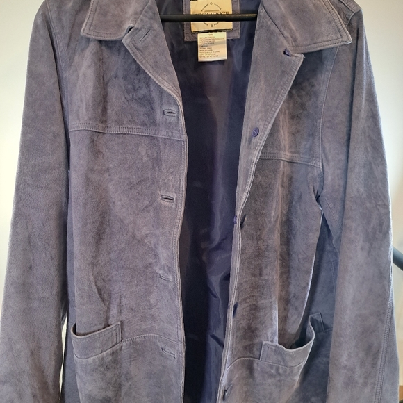 Sequence - light purple lilac real suede leather jacket - size M - Picture 9 of 15